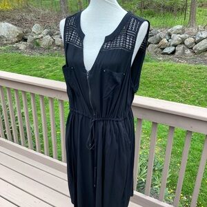 Sleeveless Torrid plus size Dress with pockets cruise vacation
